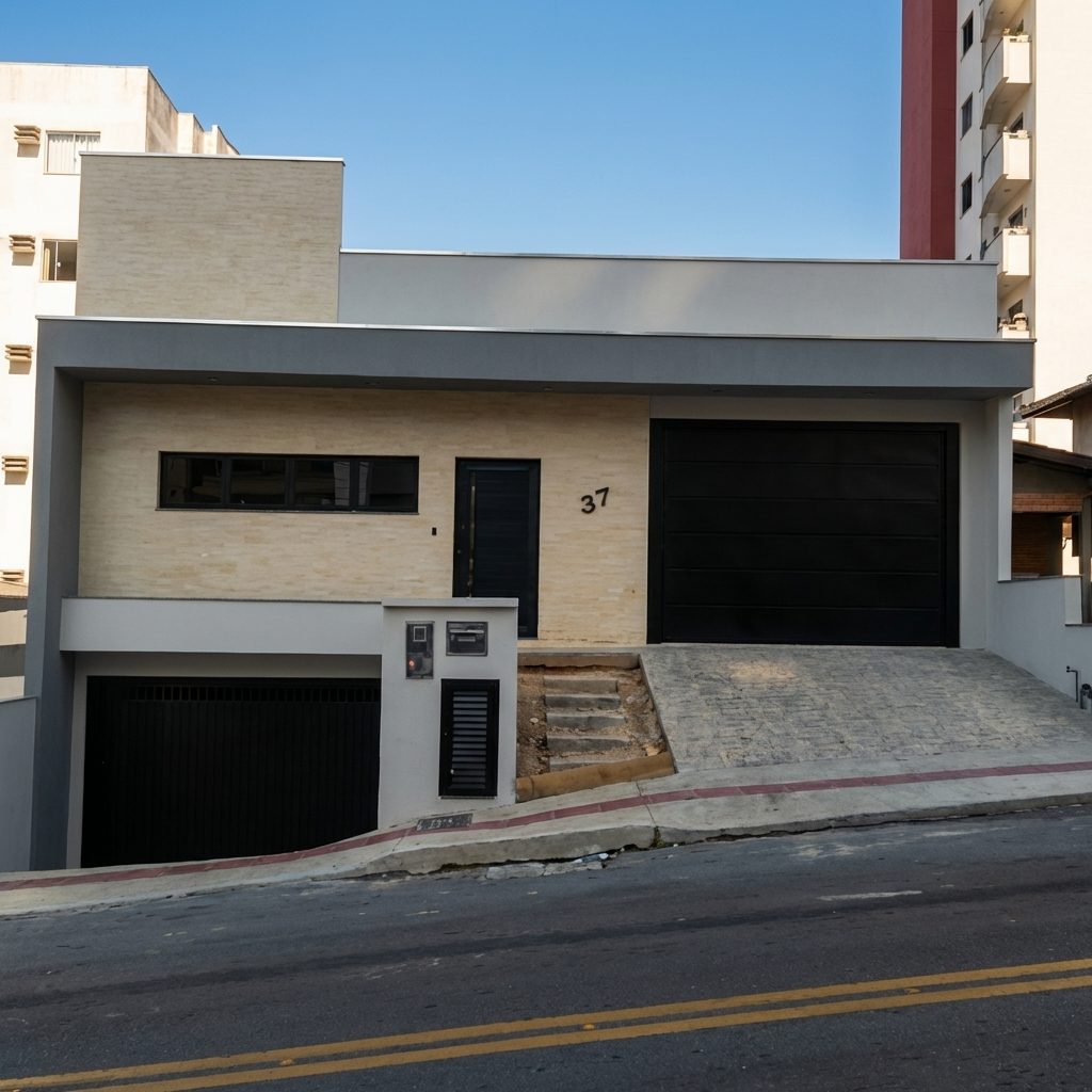 Obra residencial em Brusque planejada pela BBK Construtora